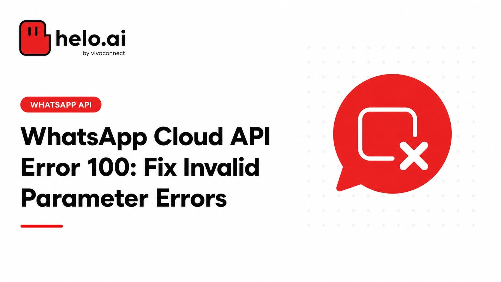 WhatsApp Cloud API Error 100